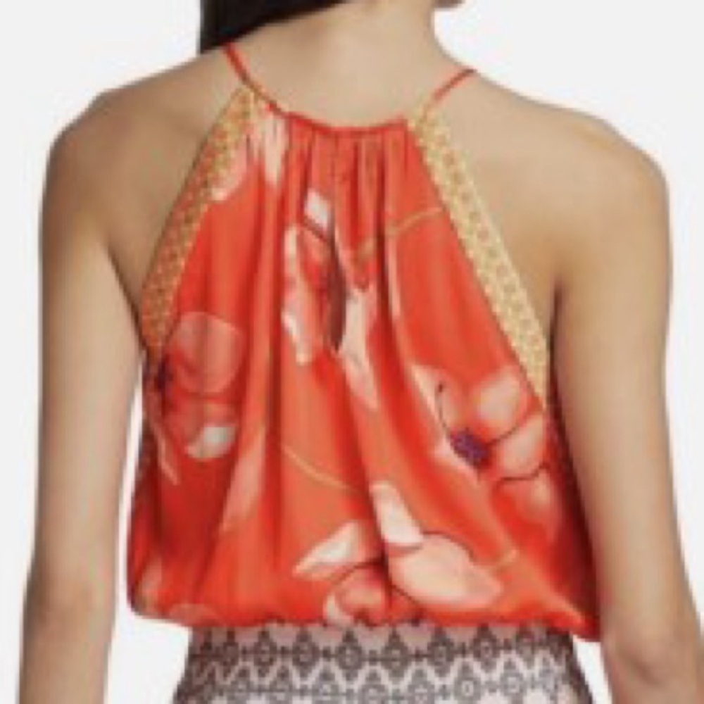 Ramy Brook Rafi Floral Halter Mini Dress NWTS - Picture 9 of 14